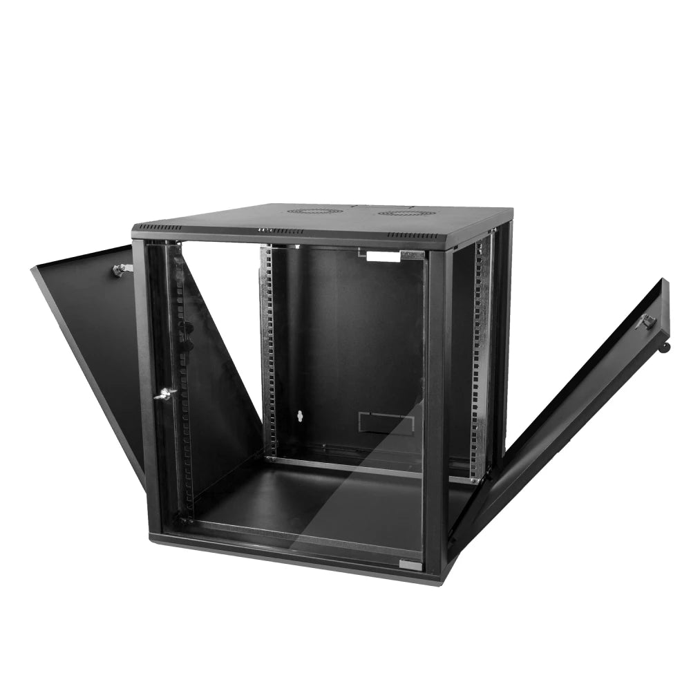 20U Wall Mount Server Rack Cabinet | Rack Mount Data Network Enclosure | 19-inch IT Network Cabinet with 4mm Tempered Glass Panel | 600mm Depth (24")