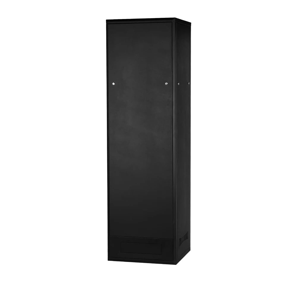 42U Floor Standing Server Rack Cabinet - Free Standing IT Network Enclosure w/ Lock & Tempered Front Glass | Modular with Wheels | 600mm W x 600mm D(24"x24")