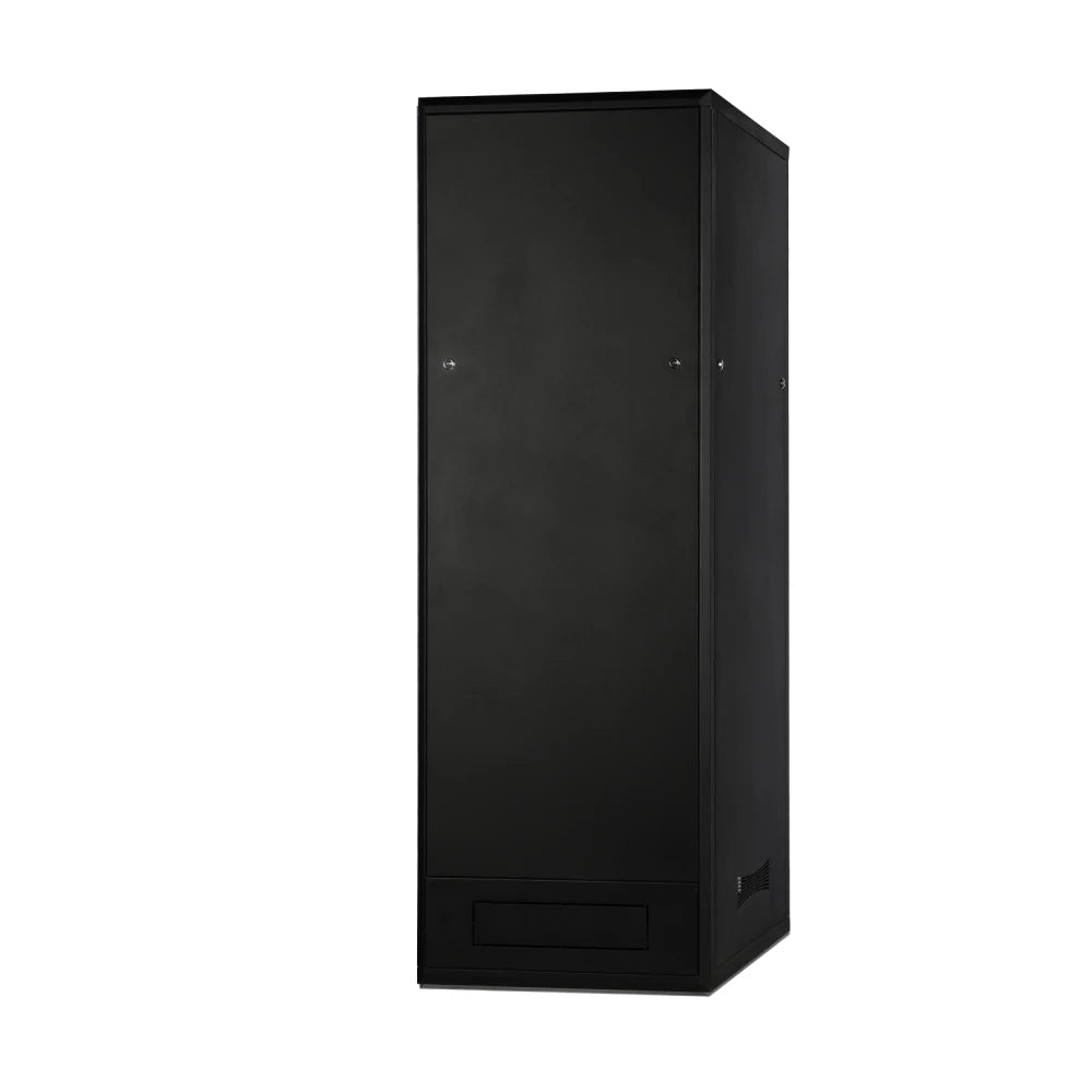 42U Floor Standing Server Rack Cabinet - Free Standing IT Network Enclosure w/ Lock & Tempered Front Glass | Modular with Wheels | 600mm W x 1000mm D(24"x40")