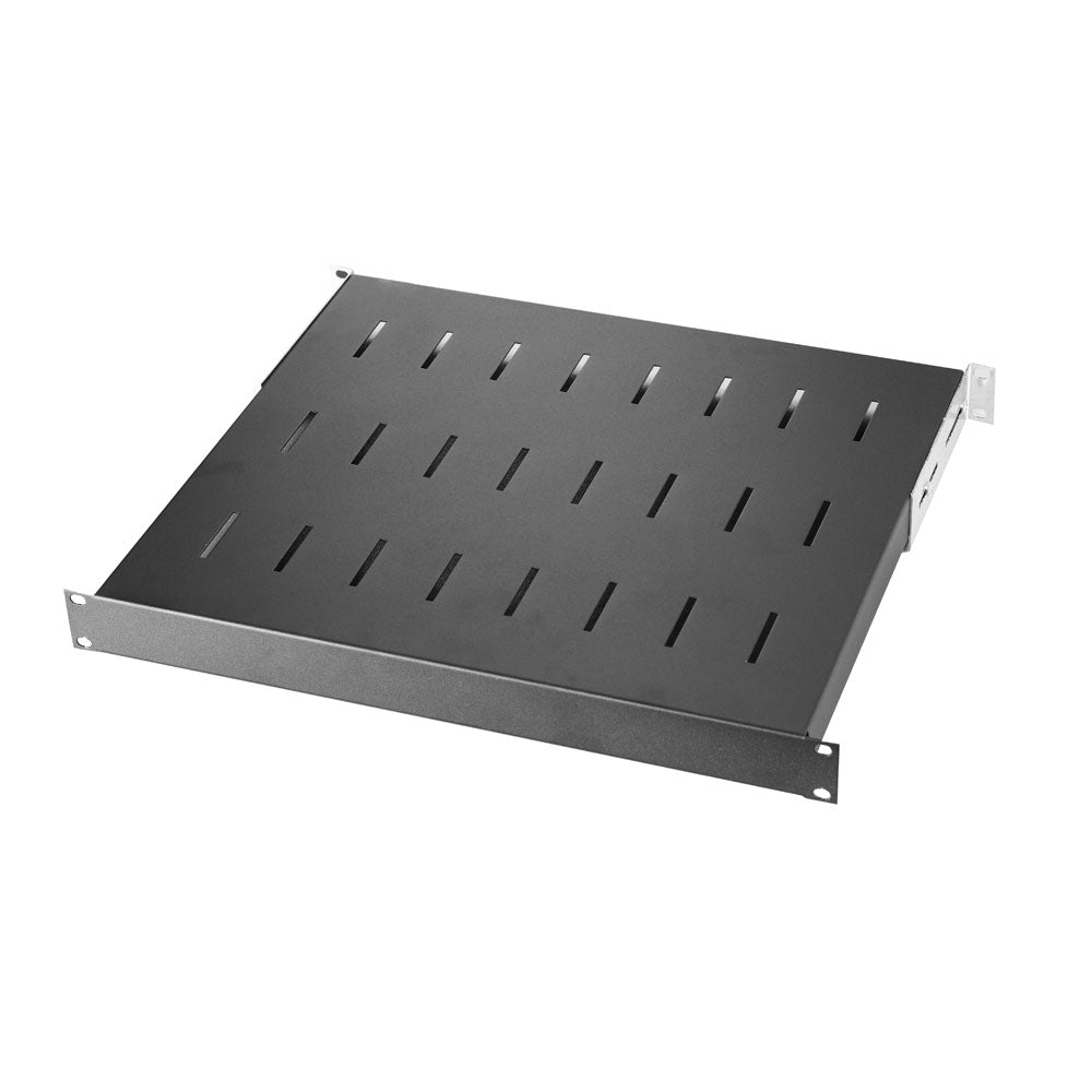 1U Fixed Server Rack Shelf - Vented Rack Mount Shelf for 19-inch Network, Data Center Racks & IT Server Room Cabinets | 400mm Depth