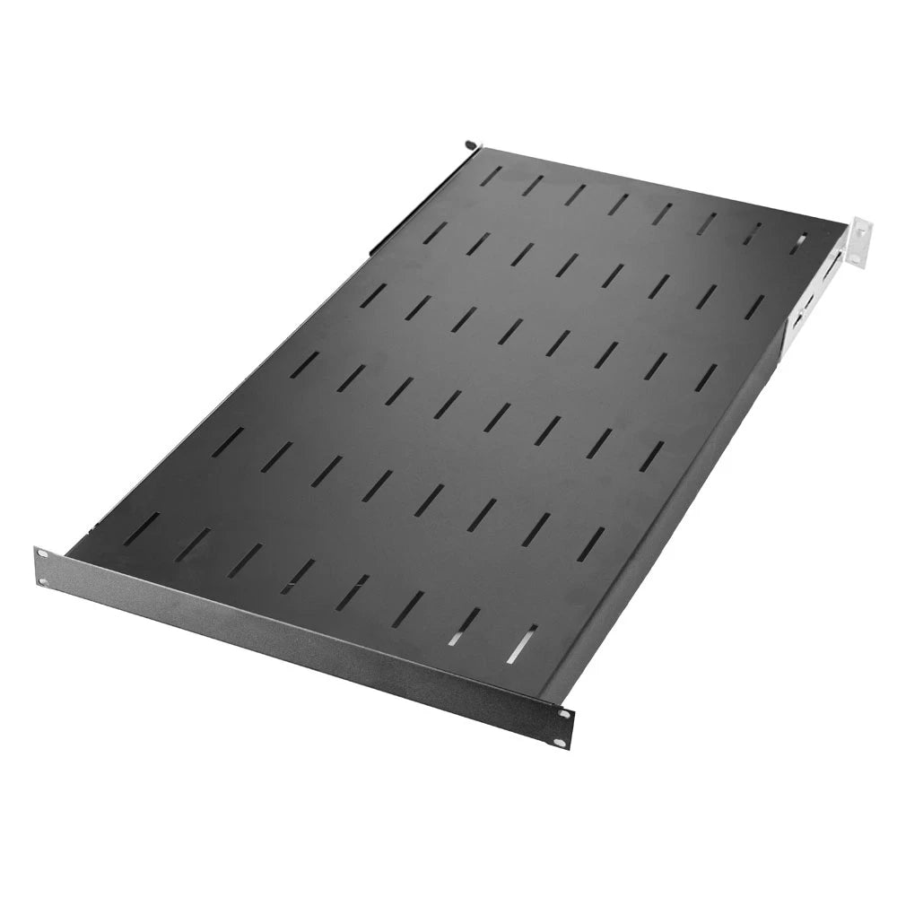 1U Fixed Server Rack Shelf - Vented Rack Mount Shelf for 19-inch Network, Data Center Racks & IT Server Room Cabinets | 800mm Depth