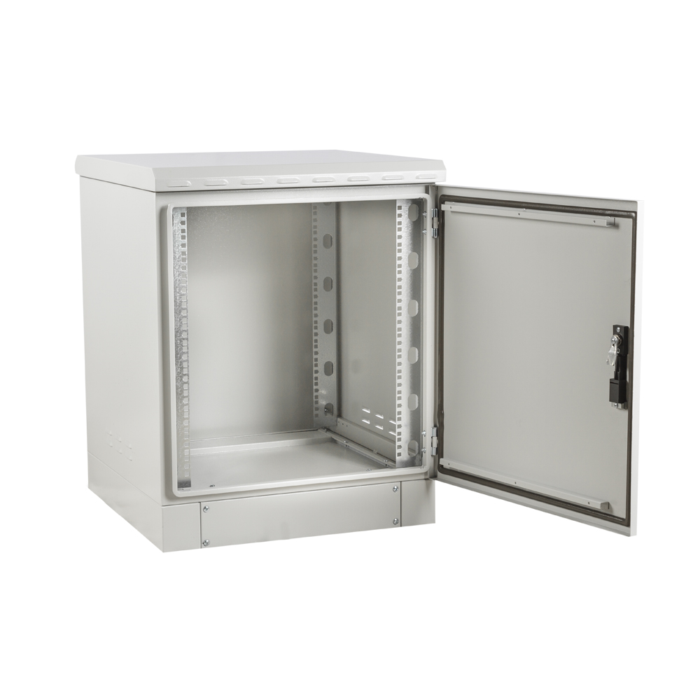 16U Outdoor Network Cabinet - Weatherproof & IP66 (NEMA 4) Rated Network Enclosure | Dust & Water Resistant, Fan-Ready (Optional) | 24-inch Width x 24-inch Depth