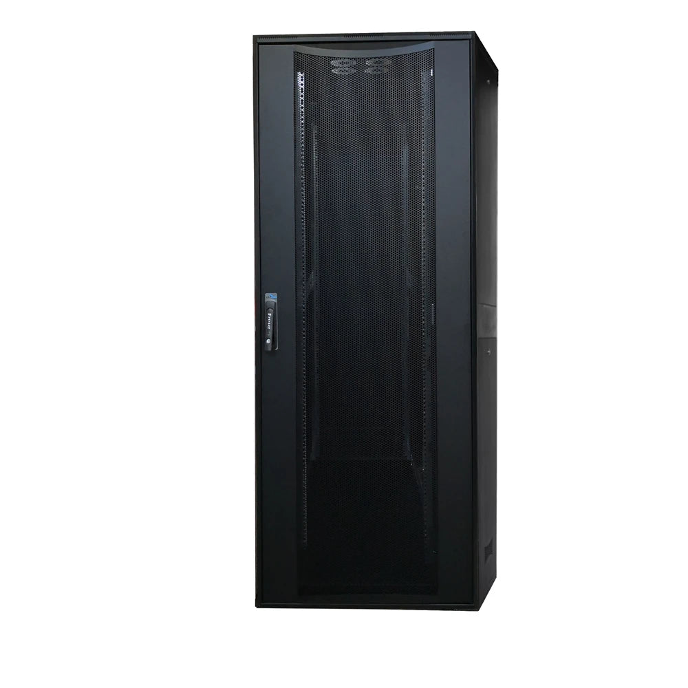 42U Floor Standing Server Rack Cabinet - Free Standing IT Network Cabinet with Lockable Side & Rear Doors, Honeycomb Front | 800mm W x 1000mm D (32"x40")