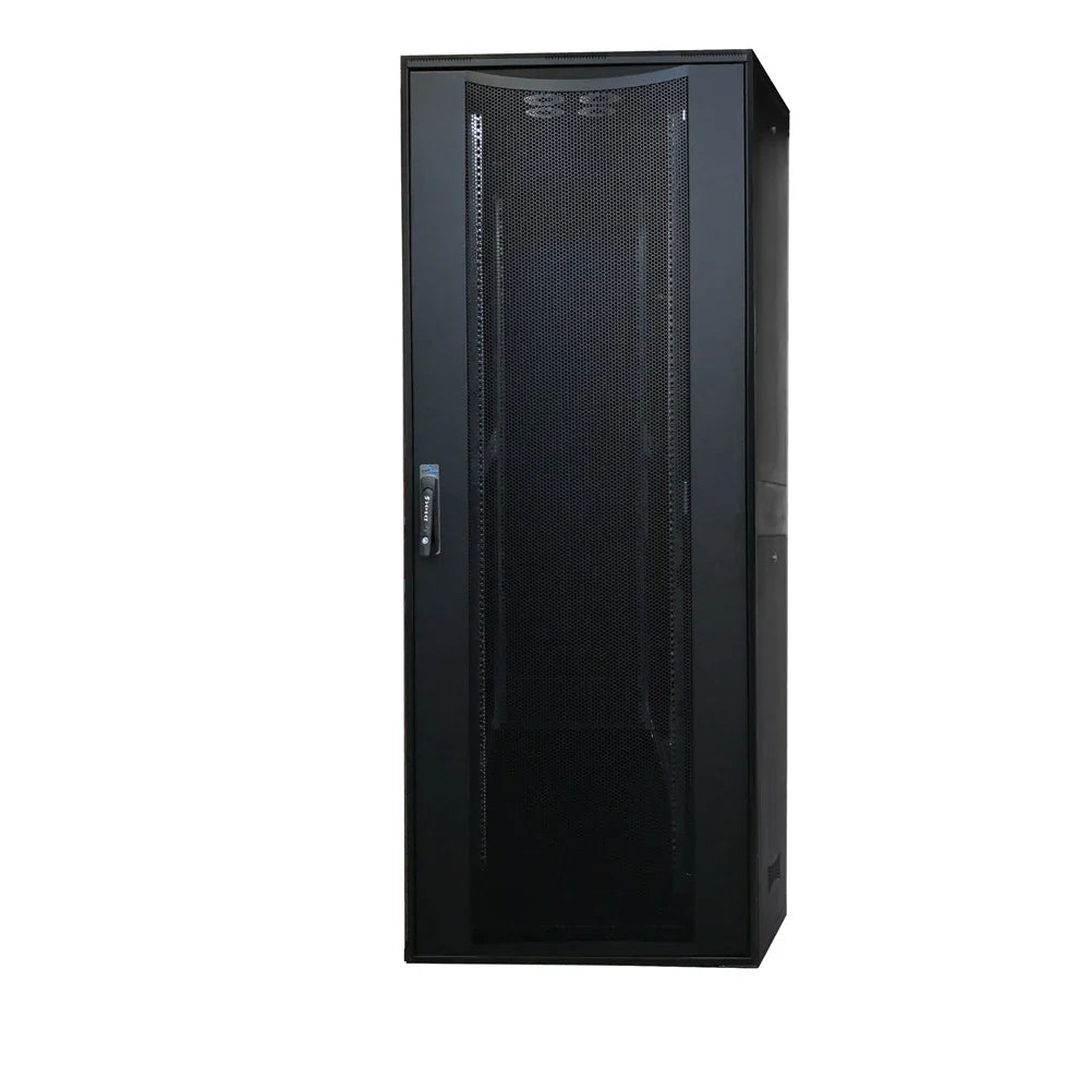 42U Floor Standing Server Rack Cabinet - Free Standing IT Network Cabinet with Lockable Side & Rear Doors, Perforated Door | 800mm W x 800mm D (32"x32")