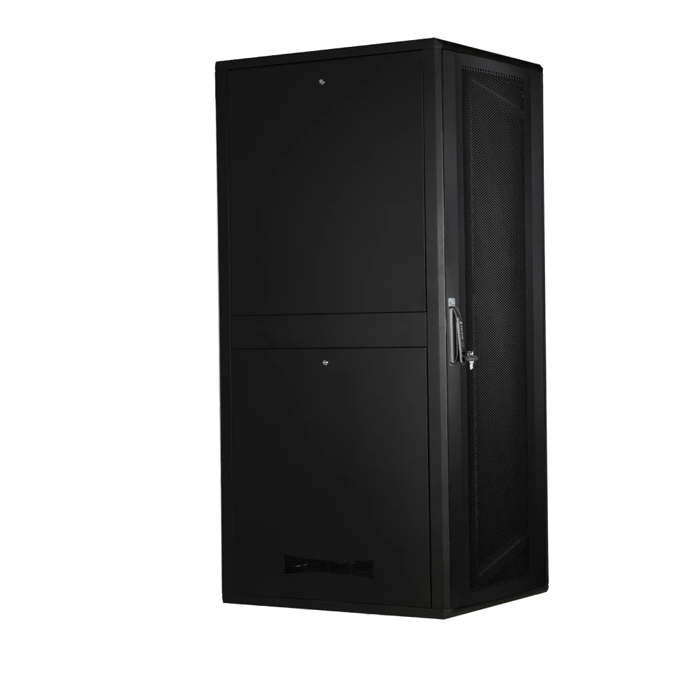 42U Floor Standing Server Rack Cabinet - Free Standing IT Network Cabinet with Lockable Side & Rear Doors, Honeycomb Front | 800mm W x 1000mm D (32"x40")