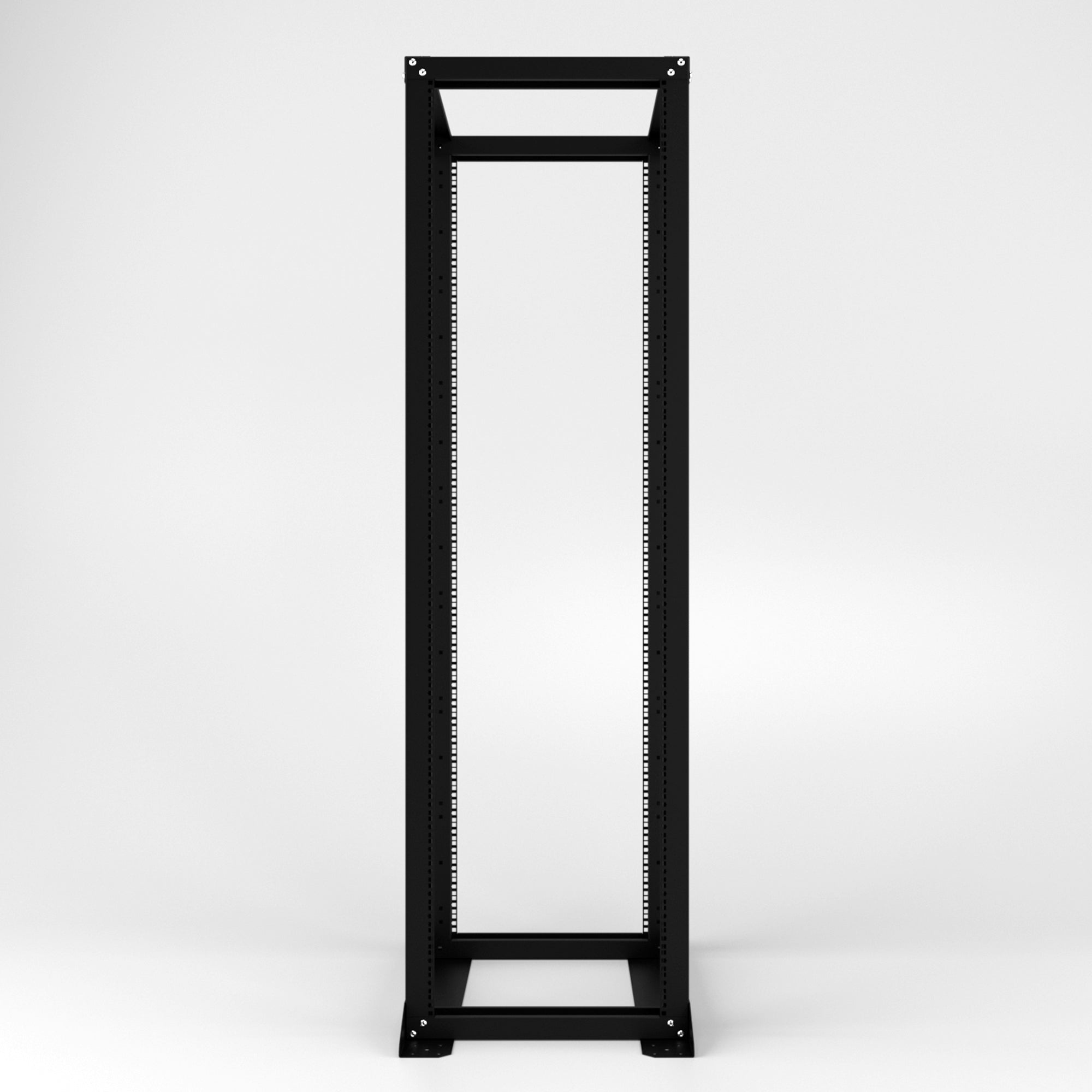 Rack para servidores de 4 postes y marco abierto de 42U | Bastidor de red de TI de montaje en bastidor de tipo abierto de 19 pulgadas | Profundidad ajustable 300 mm-800 mm (12"x32") | Acero grueso y montaje en piso