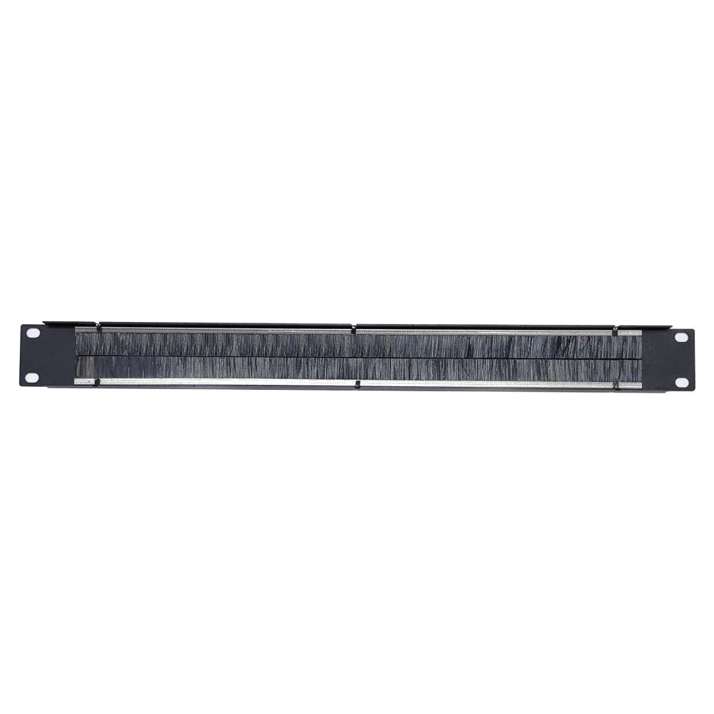 Cable organizer for server racks and IT network cabinets with a durable brush panel design.