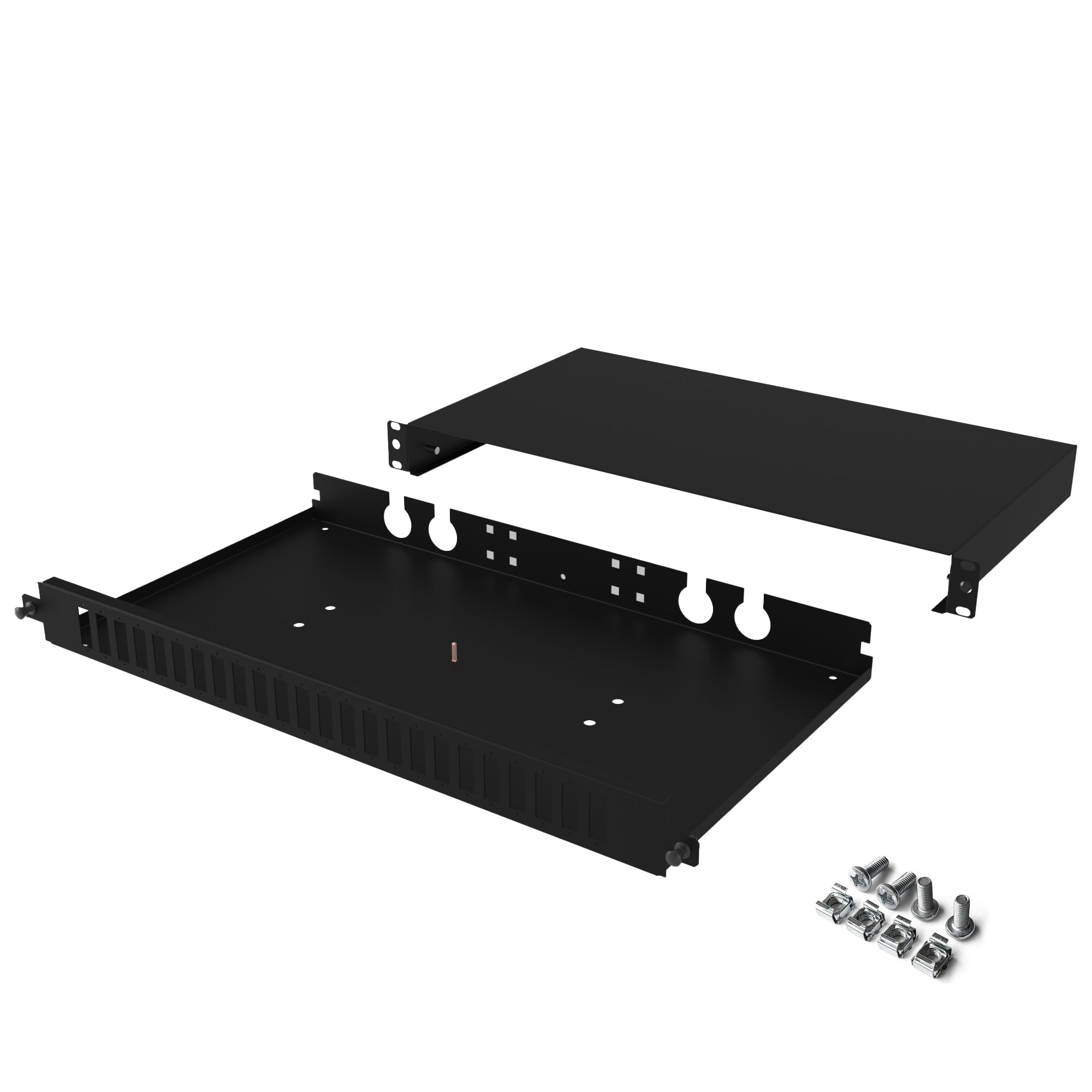 High quality fiber optic patch panel for organized and efficient network setup.