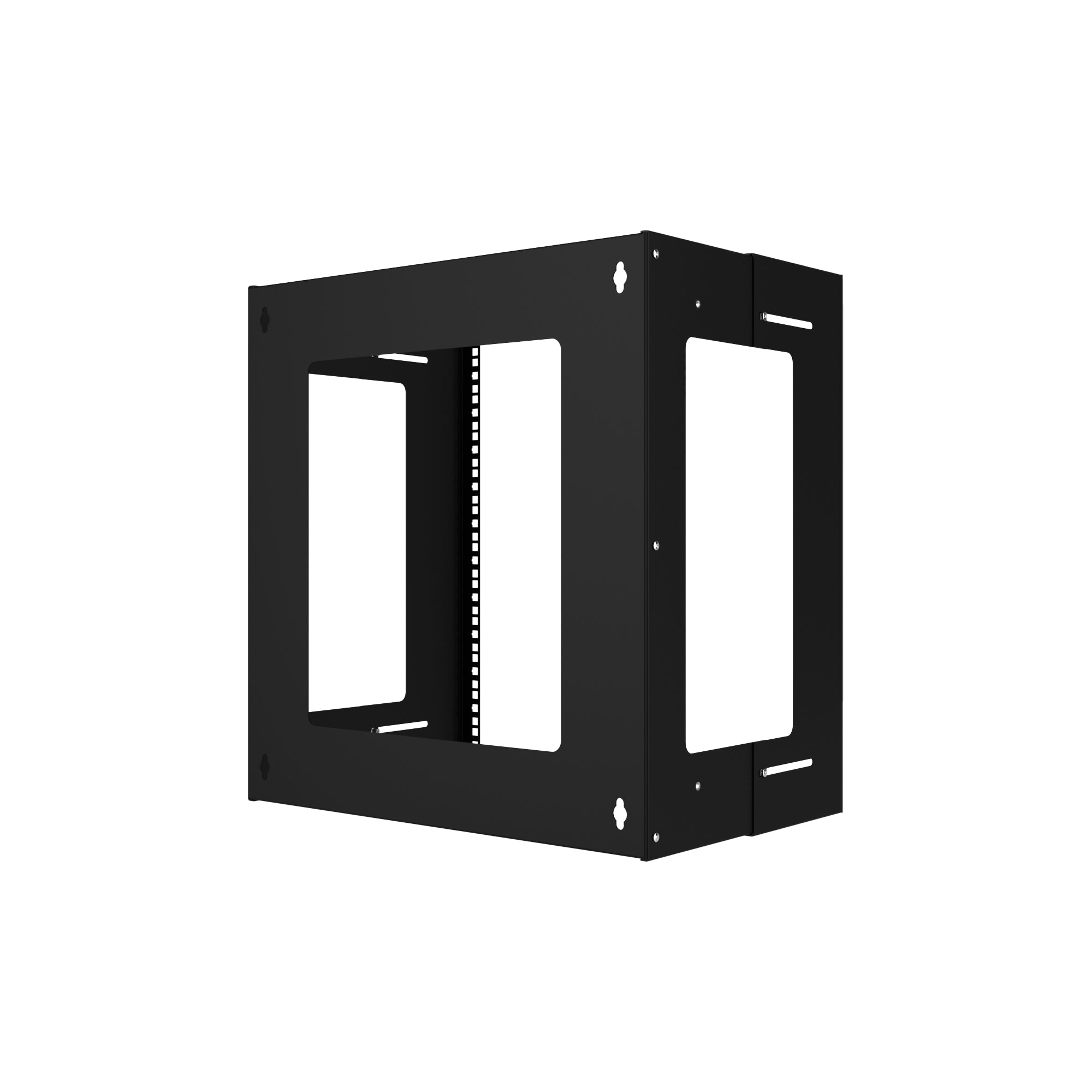 High quality open-frame rack with adjustable depth for customized IT network installations.