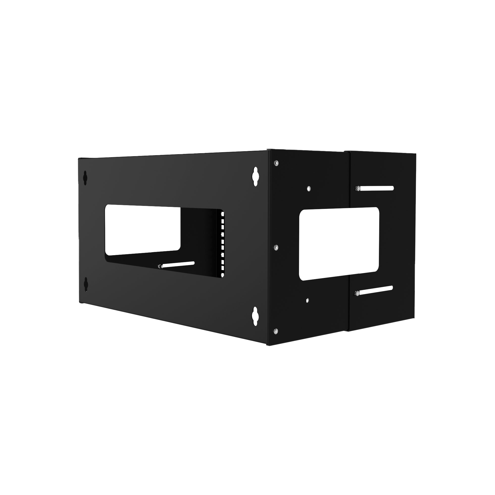 High quality rackmount for wall mounted IT network installations, offering sturdy support.