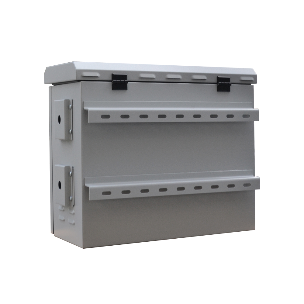 Outdoor security camera cabinet with double-walled enclosure for extra durability.