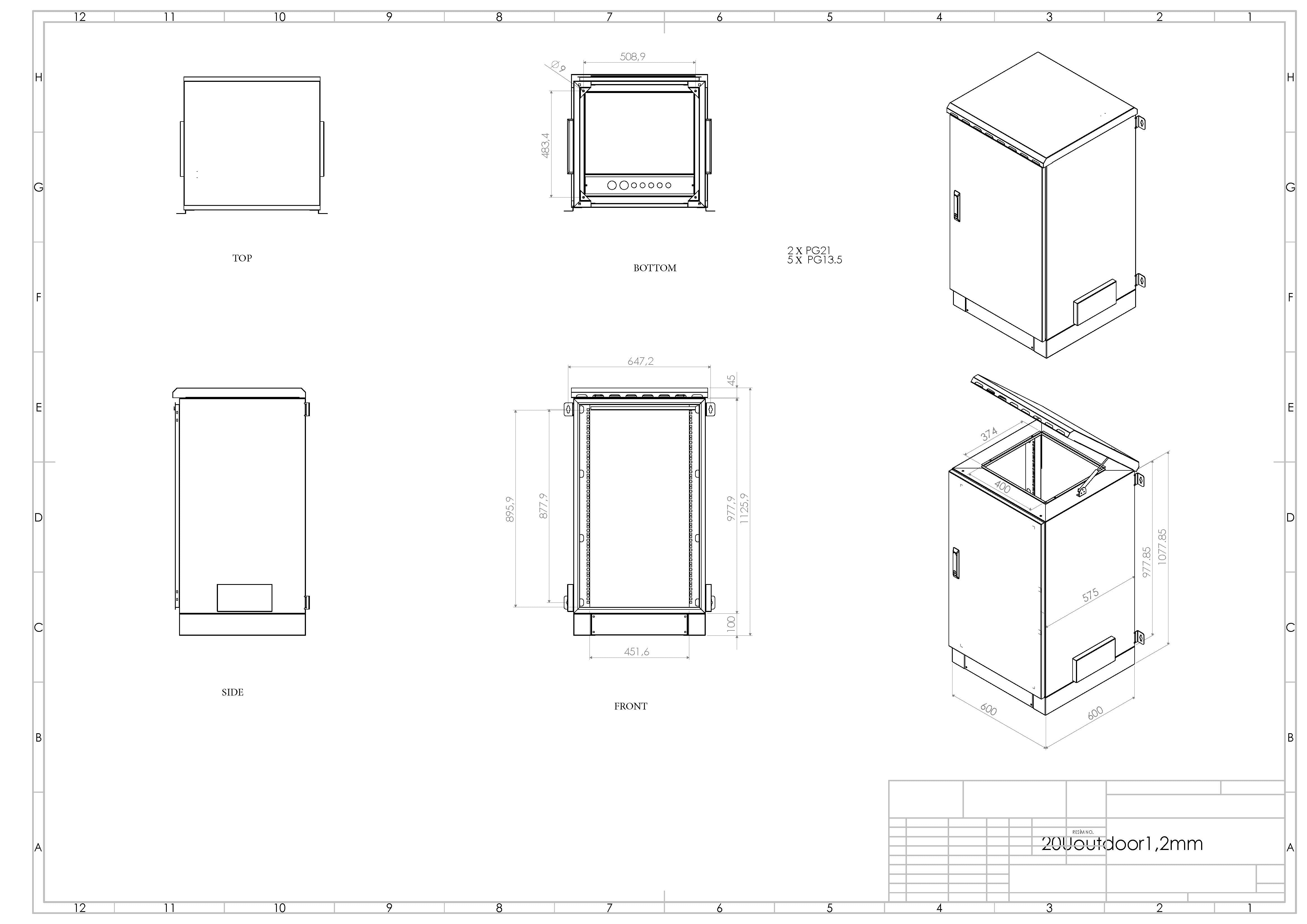 24U Outdoor Network Cabinet - Weatherproof & IP66 Rated (NEMA 4) Network Enclosure | Dust & Water Resistant, Fan-Ready (Optional) | 24-inch Width x 31.5-inch Depth