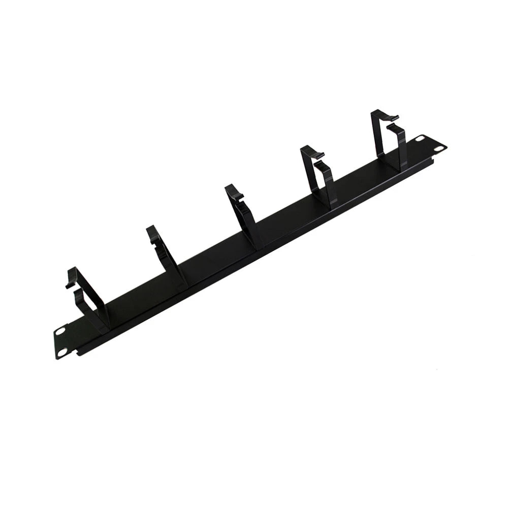 Rack mount cable organizer with hooks, perfect for efficient management in server racks.