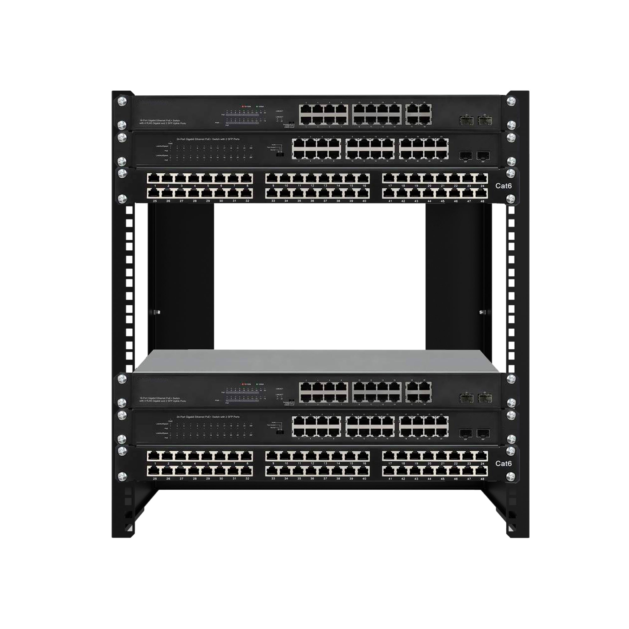 Reliable wall mount network rack designed for secure IT equipment storage and setup.