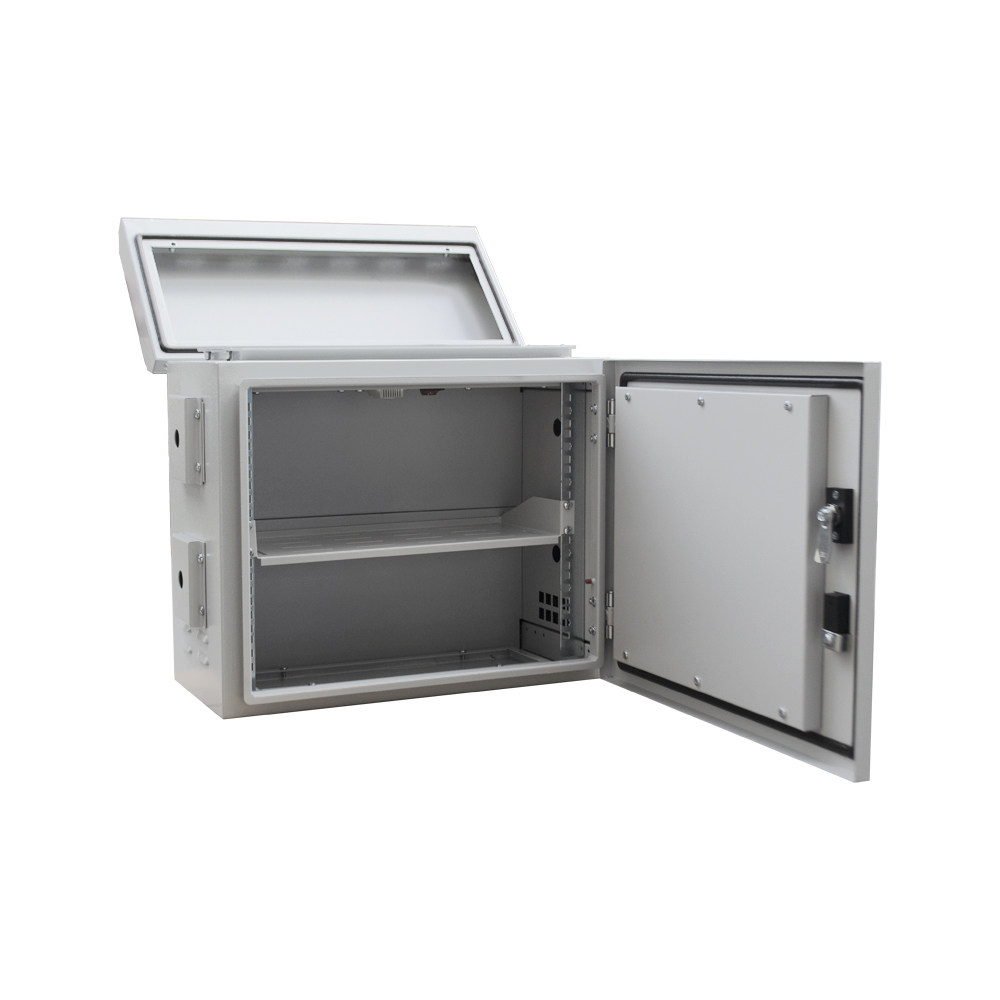 Reliable weatherproof outdoor camera enclosure with built in fan for ventilation.