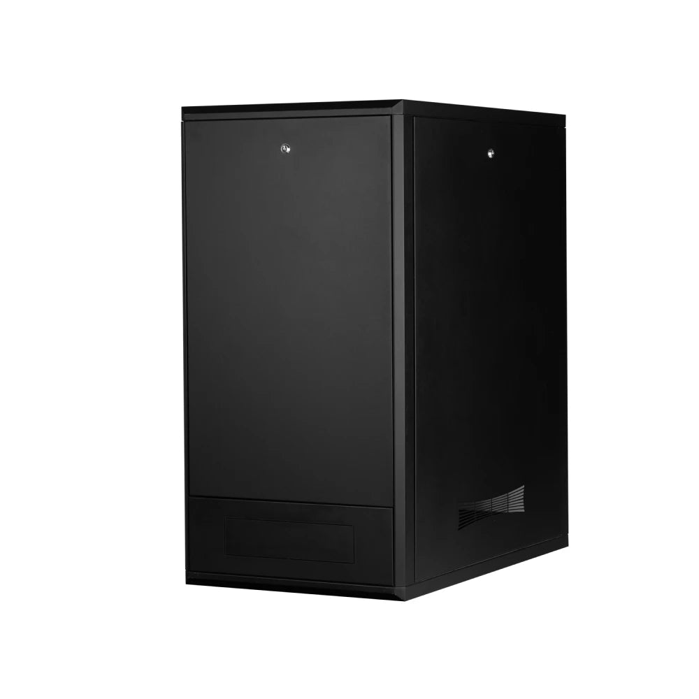 Free standing server rack cabinet IT network enclosure for efficient, secure equipment storage.