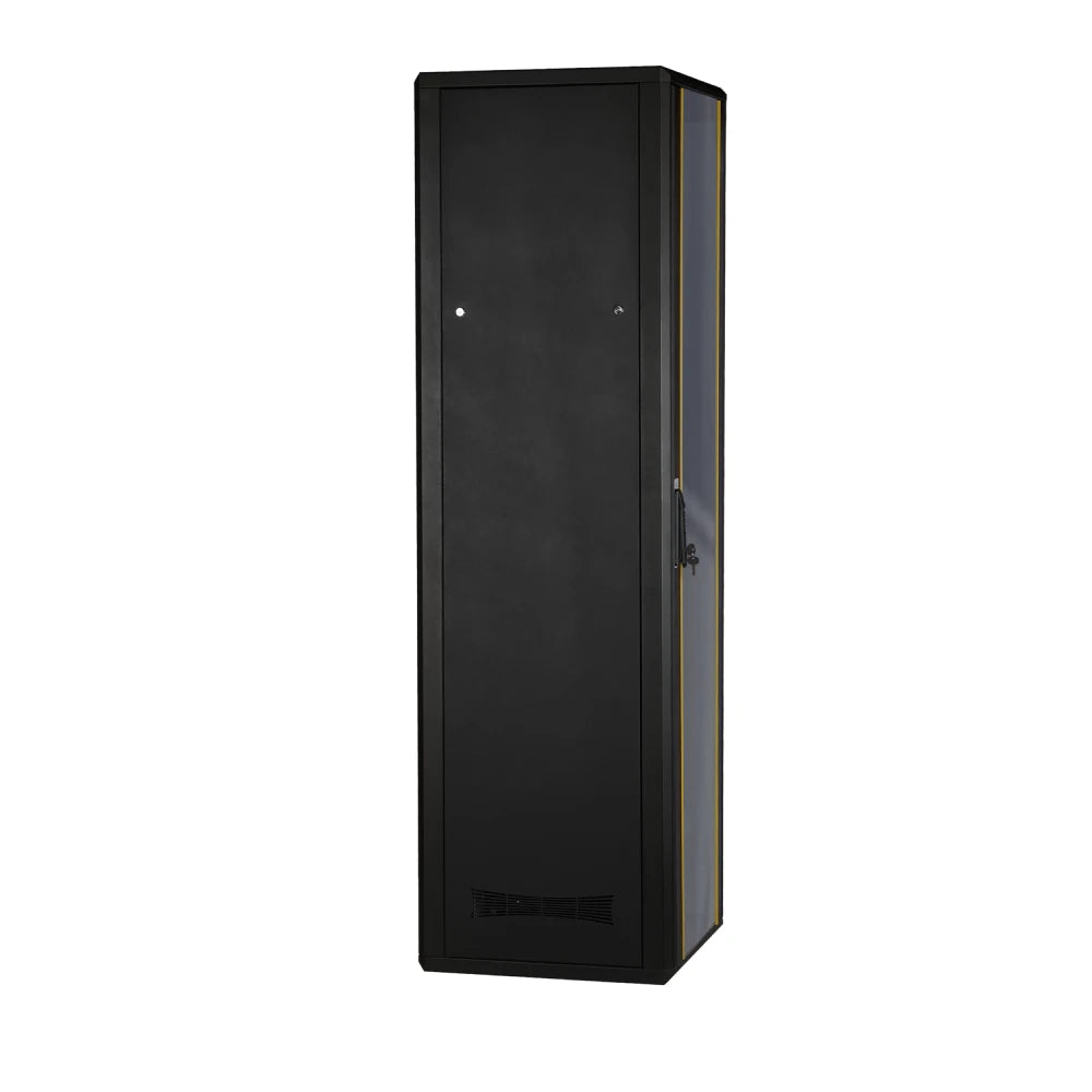 Sturdx IT server rack cabinet with lock and tempered glass for secure and durable network storage.